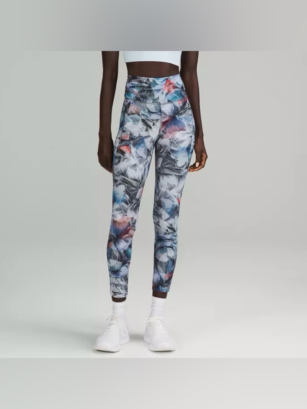 Lululemon Leggings Fast And Free Tight Floral Print Women’s 2 Athletic Workout